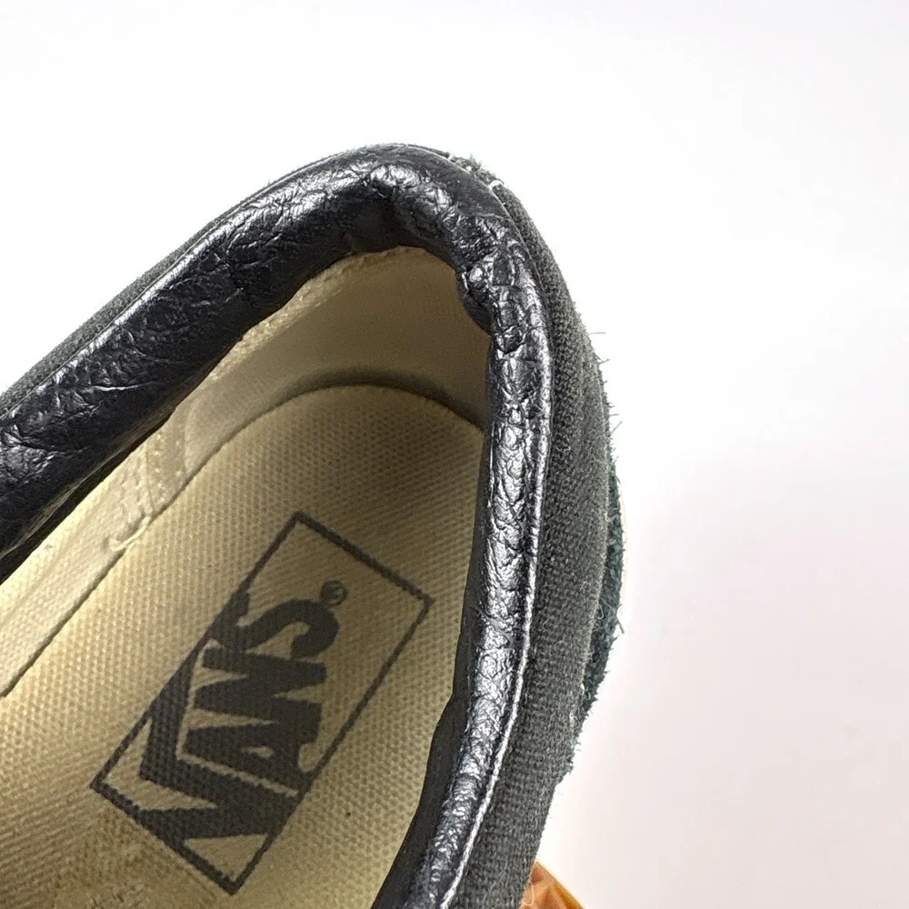 Vans Old Skool Low Top Skate Shoes M 7‎ W 8.5 Black White Canvas Suede - Picture 11 of 16